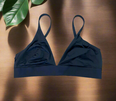 Negative Underwear navy blue triangle bra size 3, new and unworn.