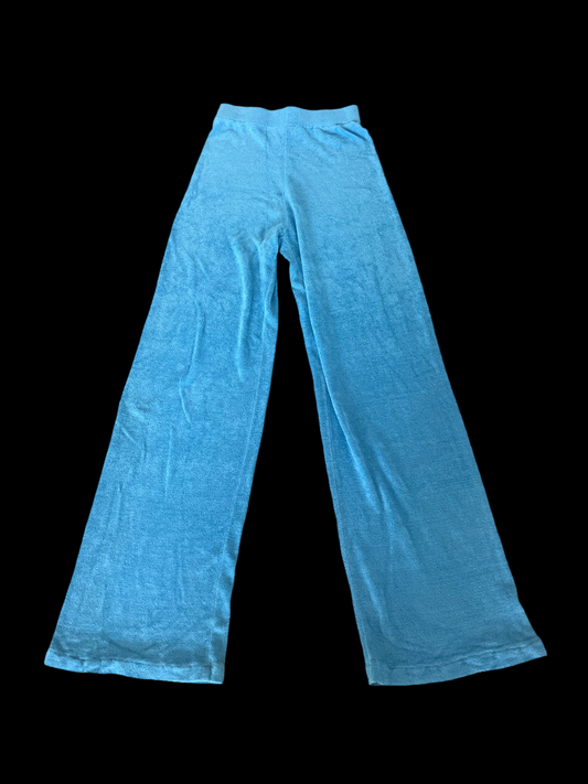 Amanda Uprichard Color Blue High Waisted Pant Size Small Flare