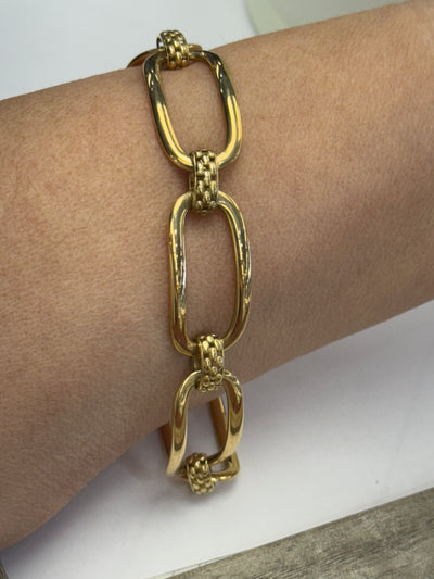 14K Oval Link Bracelet